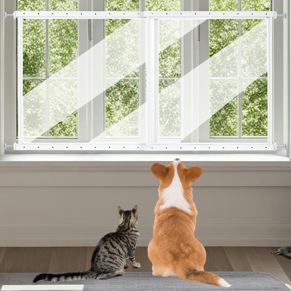 Clear Pet Window Guard, 29" Tall Acrylic Safety Barrier A2289