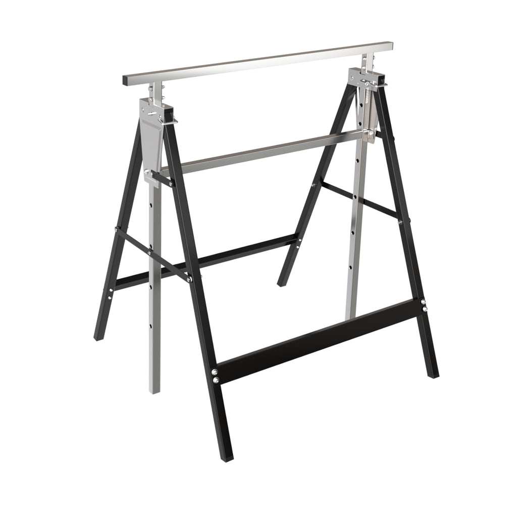 Heavy Duty Steel Sawhorse Brackets 2 Pack Adjustable Folding 330 lbs Capacity V4710
