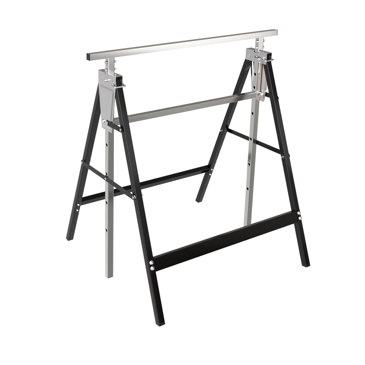 Heavy Duty Steel Sawhorse Brackets 2 Pack Adjustable Folding 330 lbs Capacity V4710