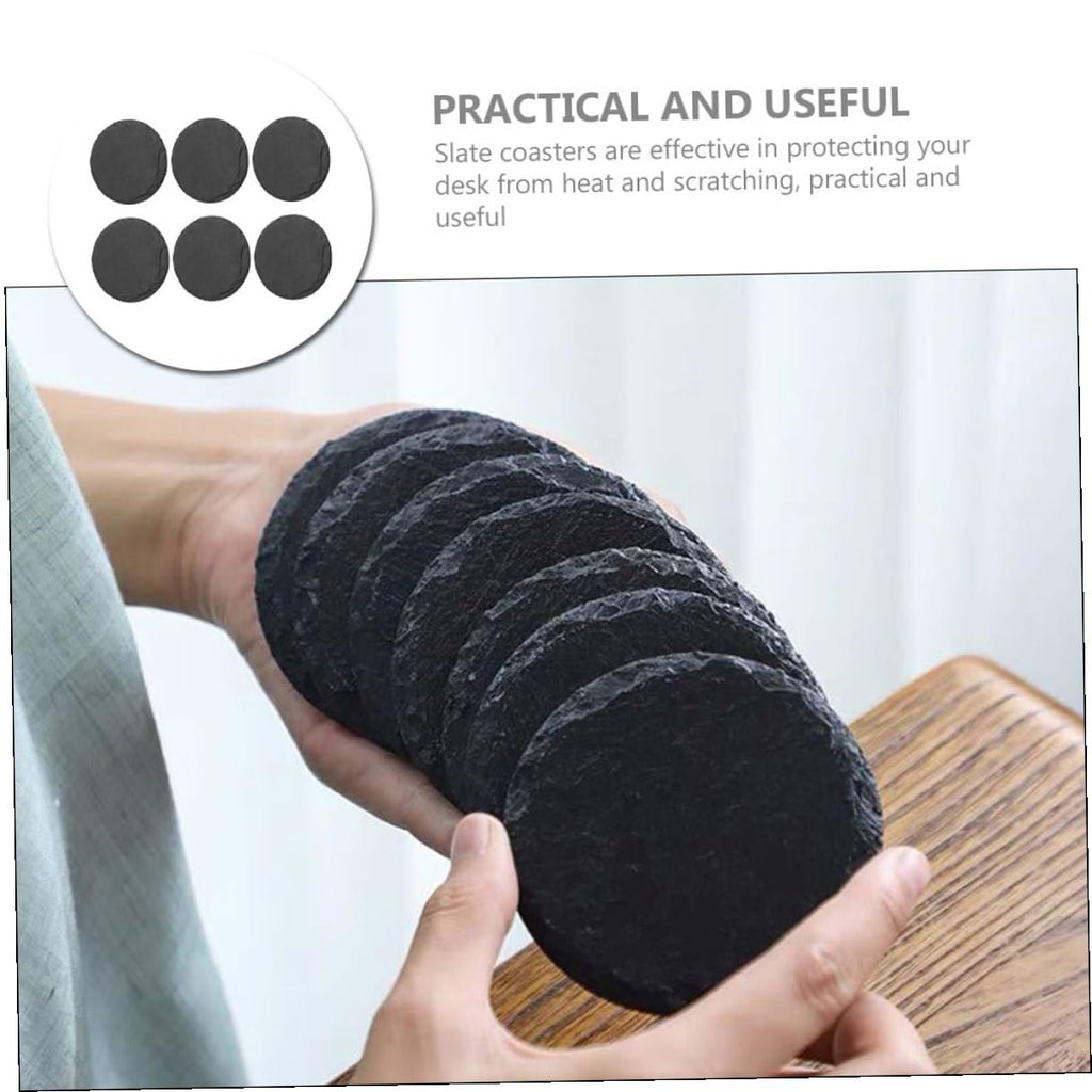 6pcs Stone Coasters Set with Non Slip Bottom C46989
