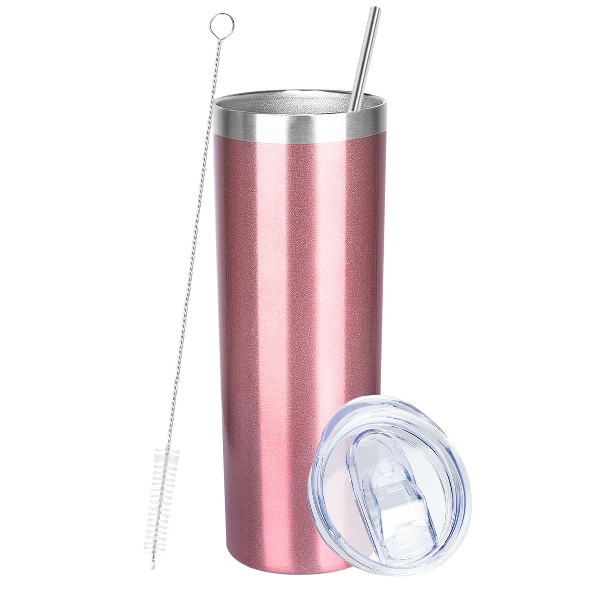 20 oz Stainless Steel Vacuum Insulated Tumbler with Lid and Straw Z847