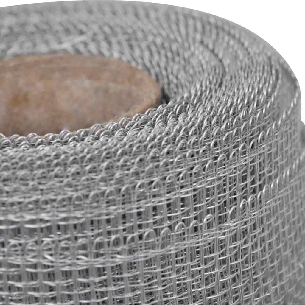 Aluminum Mesh Screen 39.4x196.9 in Silver N112