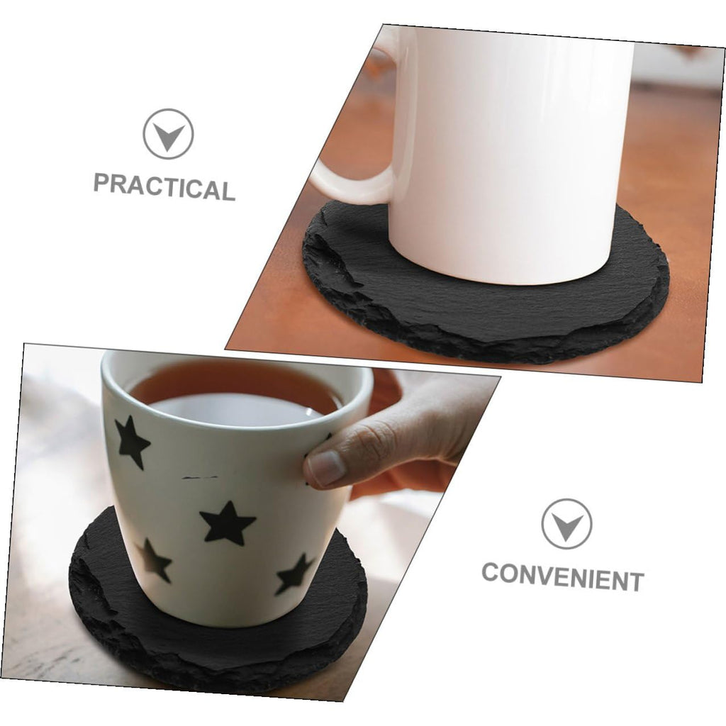 6pcs Stone Coasters Set with Non Slip Bottom C46989