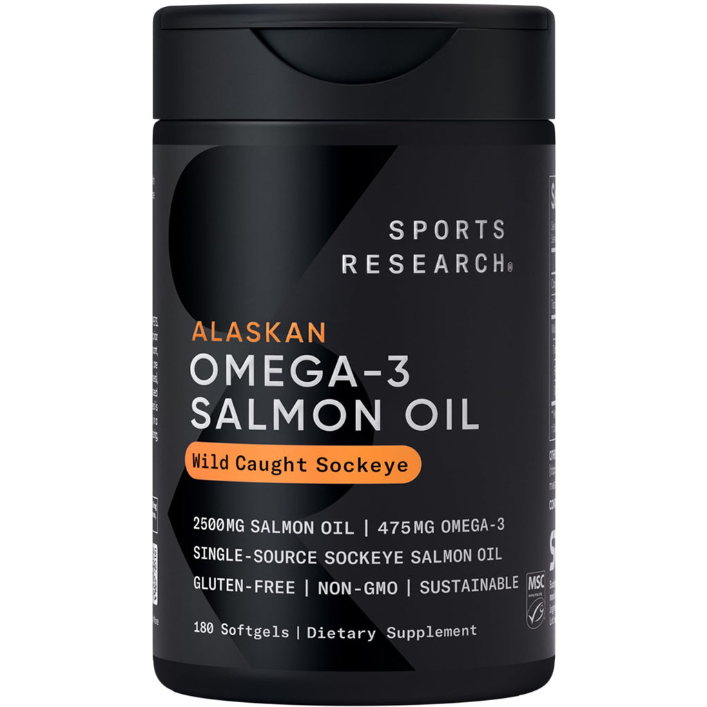Omega-3 Wild Sockeye Salmon Oil 2500mg 180 Softgels H629