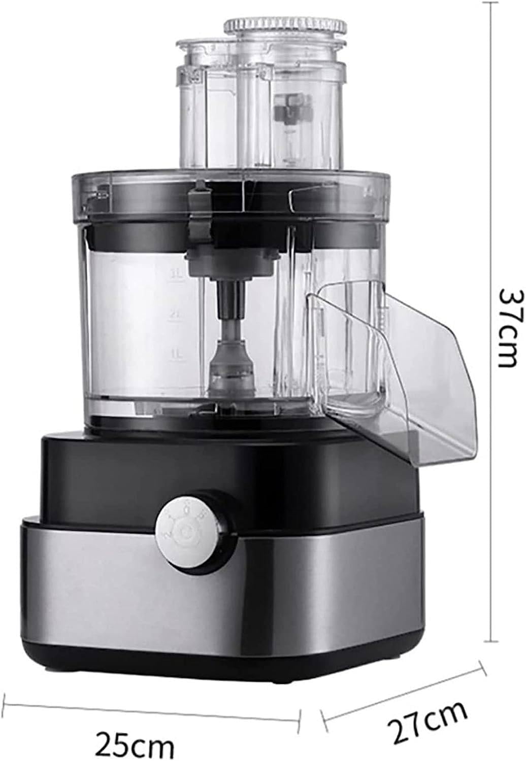 600W 4 in 1 Electric Vegetable Dicer with Dicing Molds Y746960