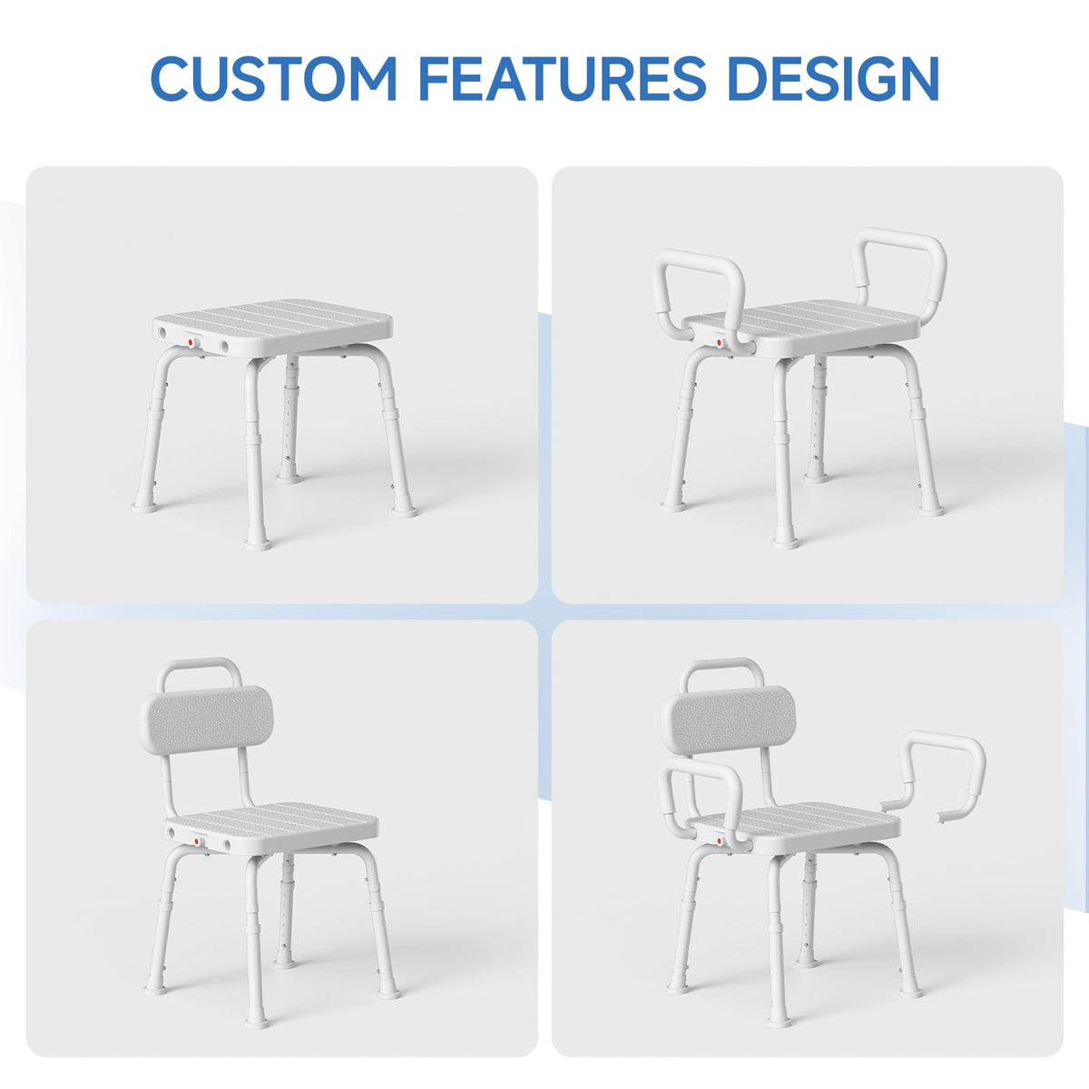 Swivel Shower Chair with Back and Arm V803270