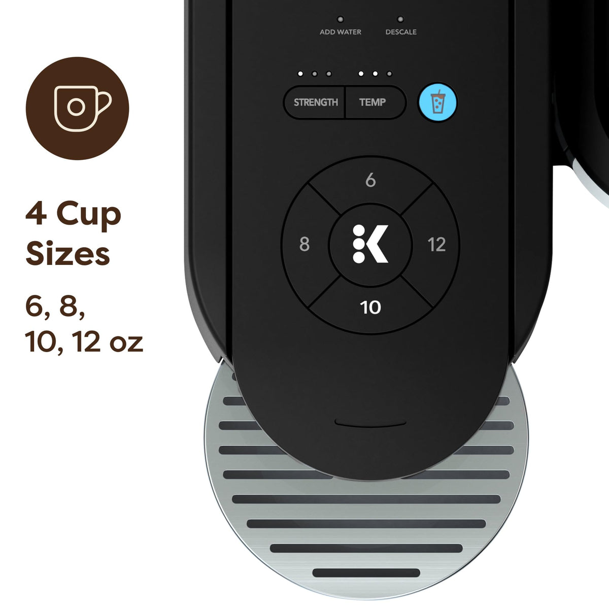 Black Single Serve K-Cup Pod Coffee Maker C666