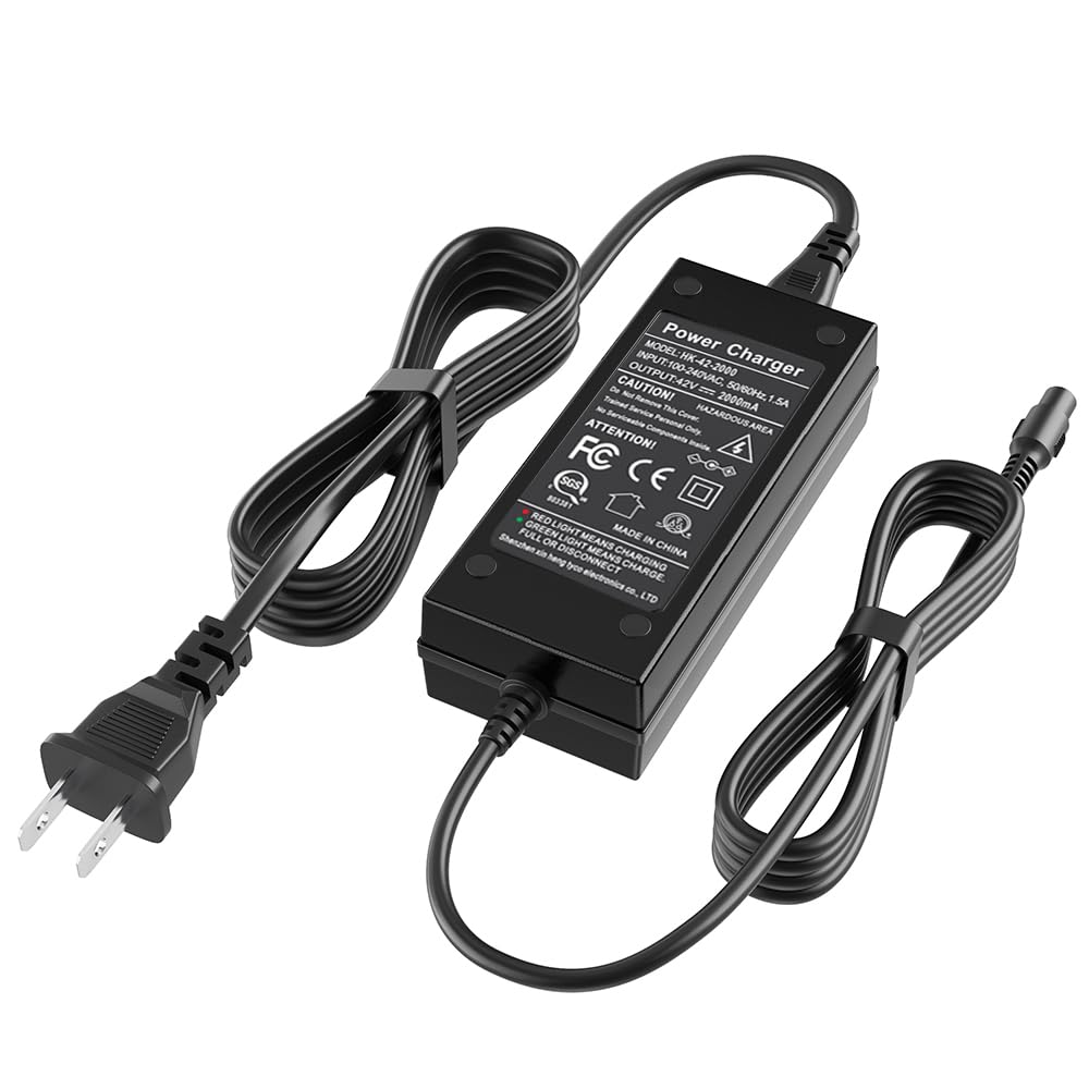 42V 2A Power Adapter 3-Prong Inline Connector Lithium Battery Charger E97707