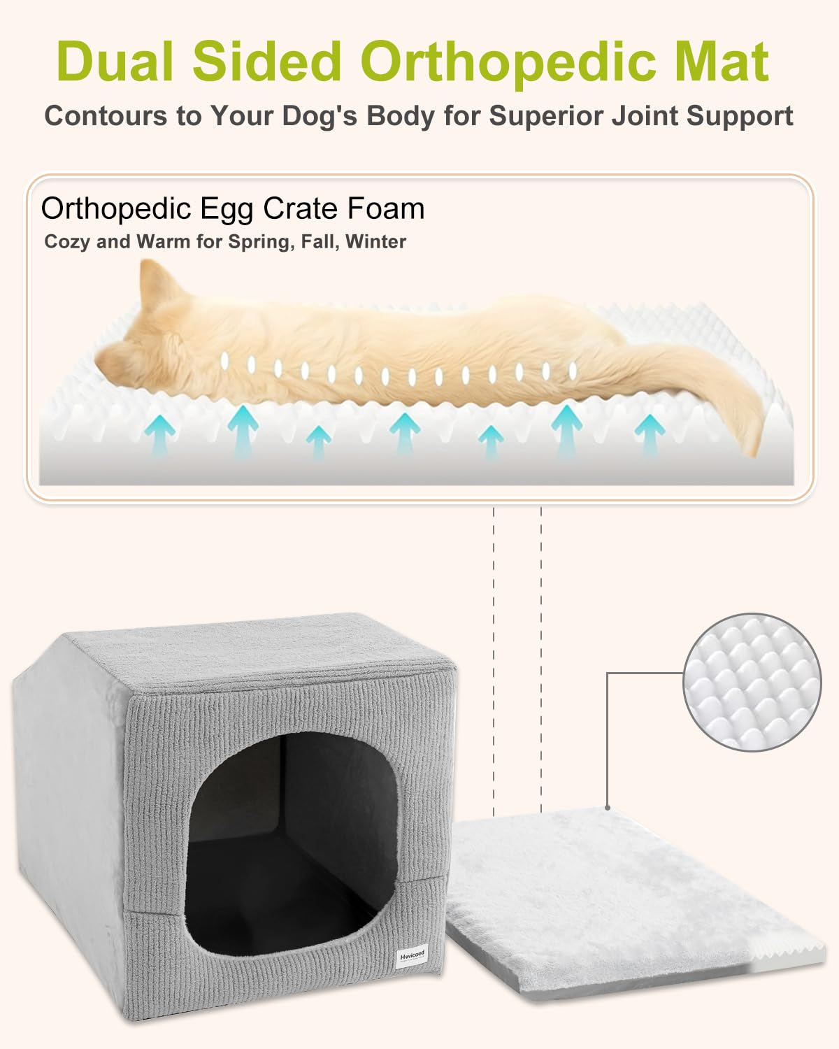 Small Dog House with Dog Cave Bed X121712