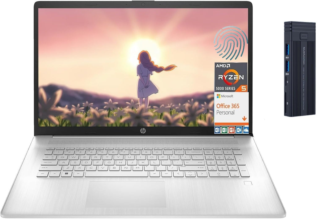 17.3" Full HD Laptop AMD Ryzen 5 16GB RAM 1TB SSD Silver J904596