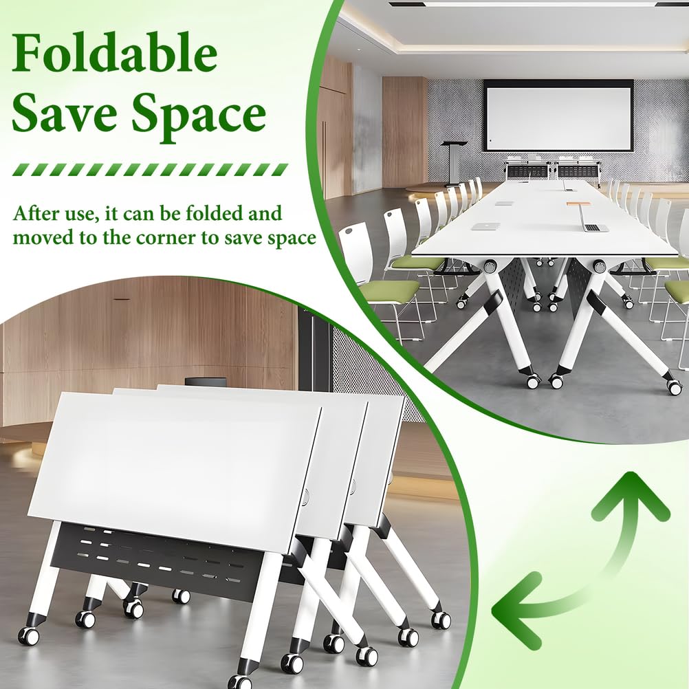 Folding Conference Table 63x24x30 Inch U6239