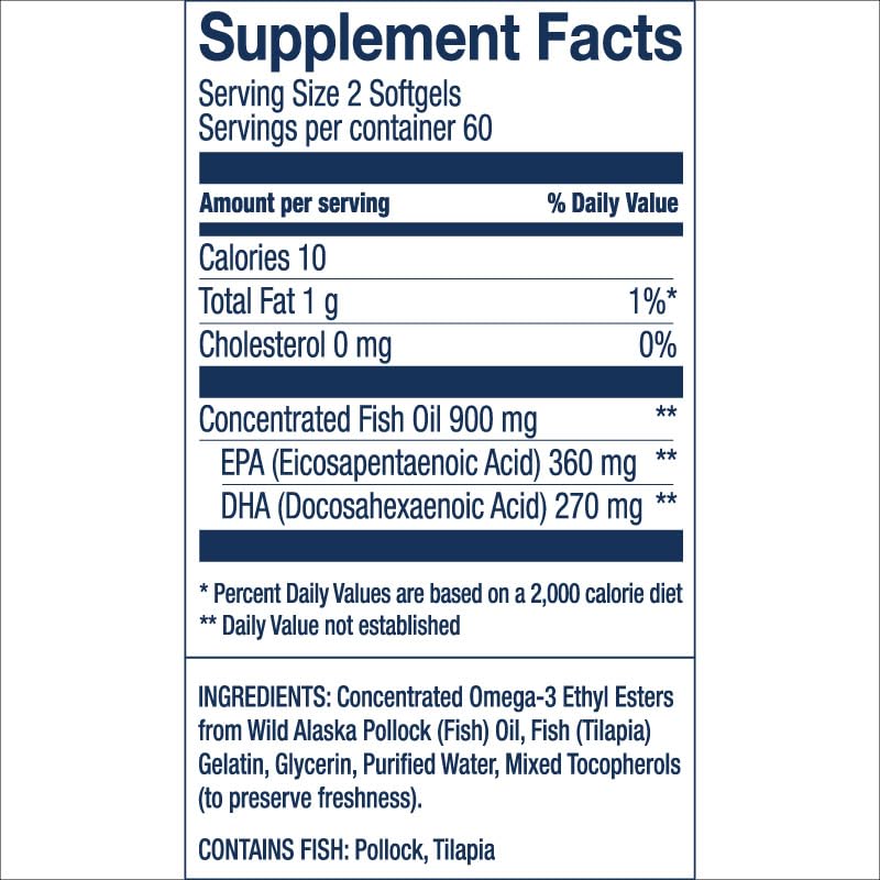 Wild Alaskan Easy Swallow Minis 120 Count Q102932