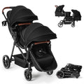 Foldable Tandem Double Stroller with Storage Basket C489867