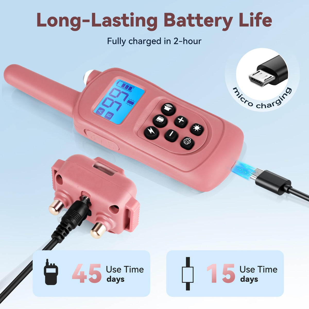 Pink Cat Shock Collar with Remote H179