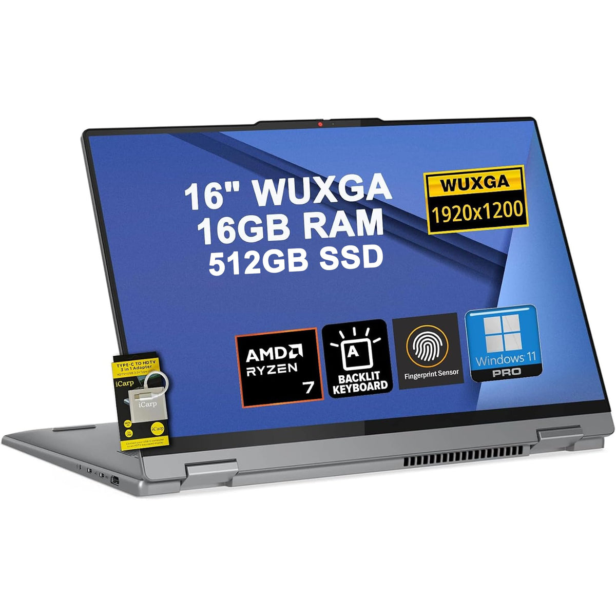 16" Touchscreen 2-in-1 Laptop 16GB RAM 1TB SSD Y68555