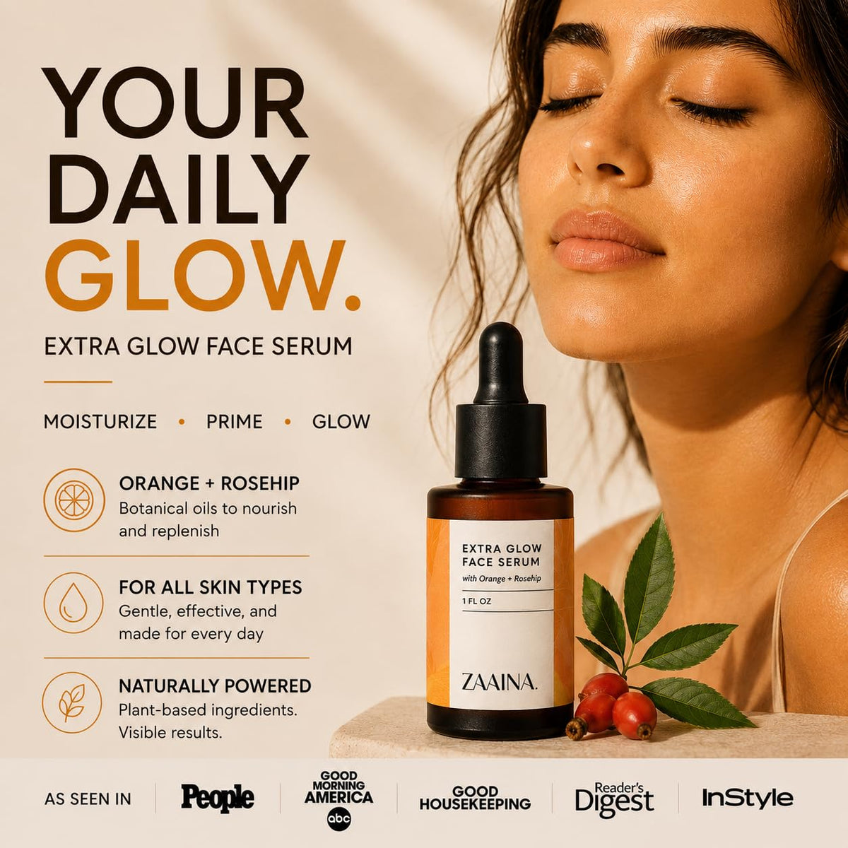 Extra Glow Face Oil Serum 1 oz U518227