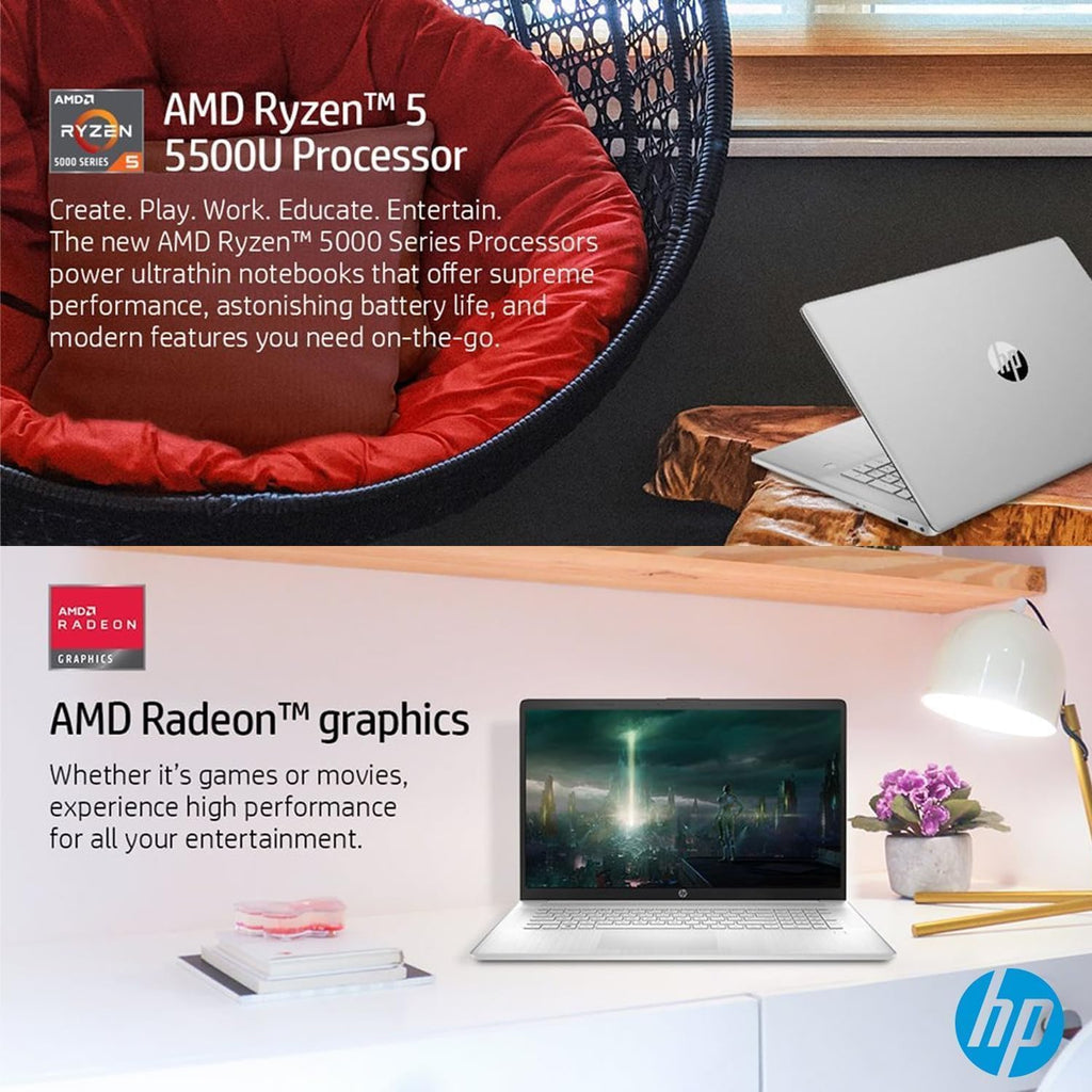 17.3" Full HD Laptop AMD Ryzen 5 16GB RAM 1TB SSD Silver J904596
