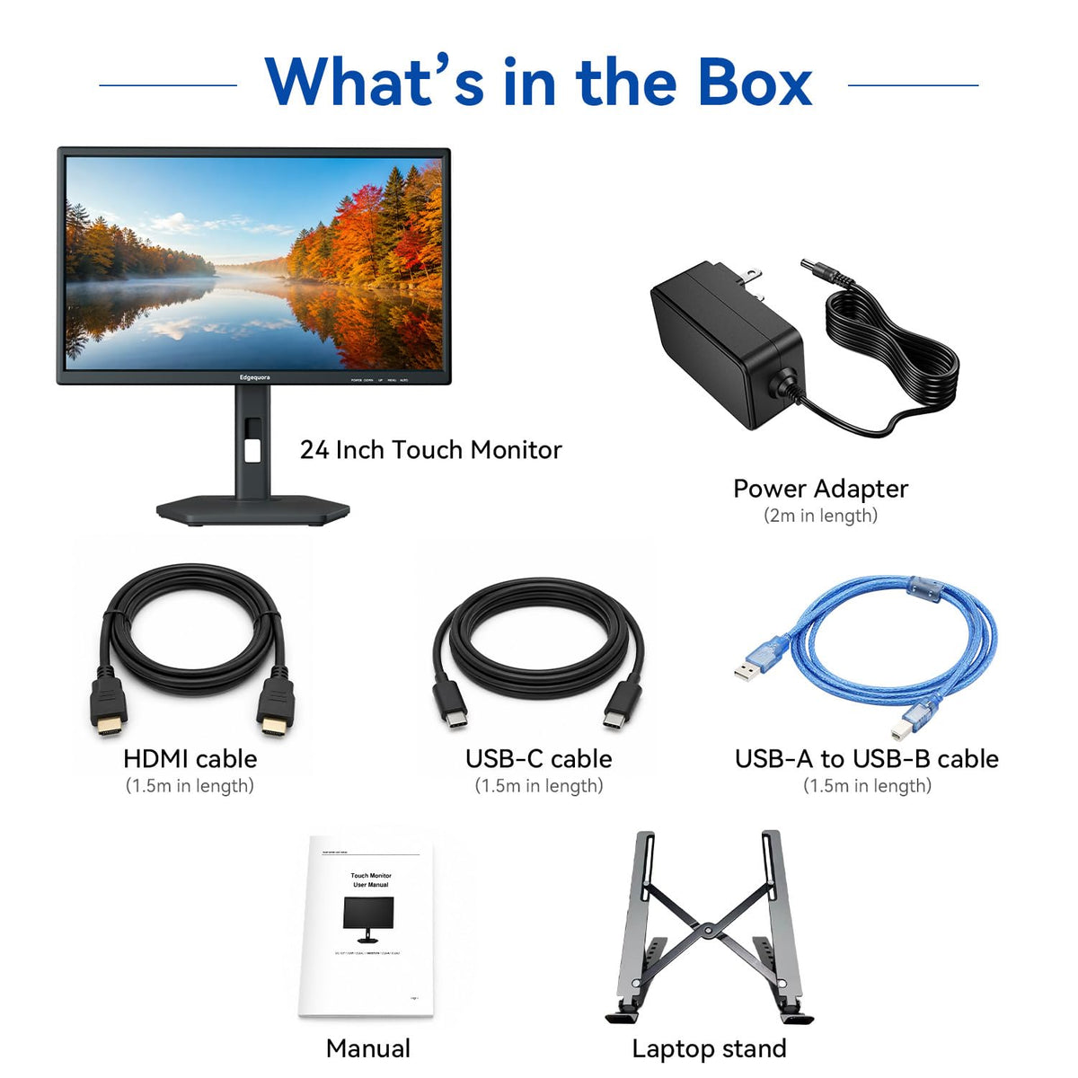 24 Inch USB-C Touchscreen Monitor Adjustable VA O8126