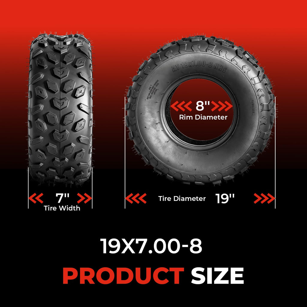 19x7-8 ATV/UTV Tires Set of 2 O77076