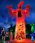 14 Ft Inflatable Ghost Outdoor Decoration with Flame Light Y87100