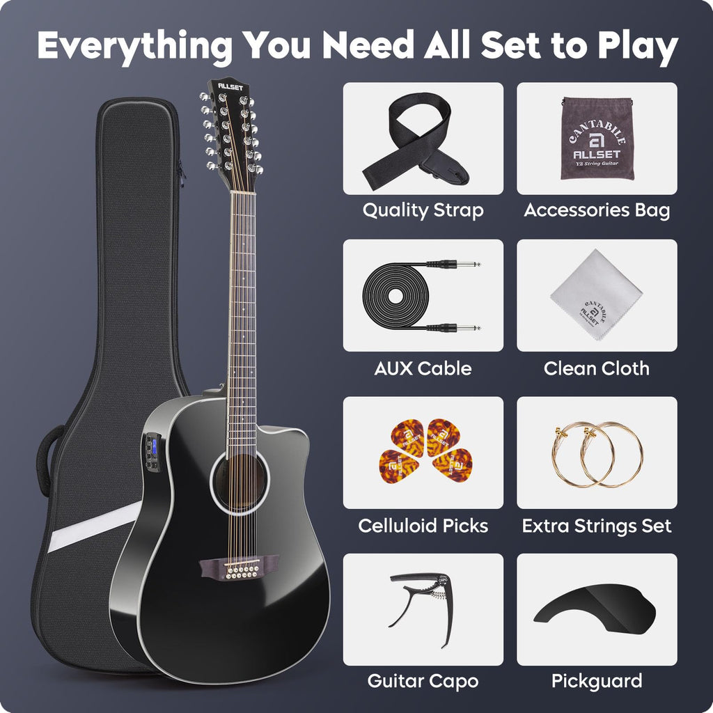 12 String Acoustic Electric Guitar F9949
