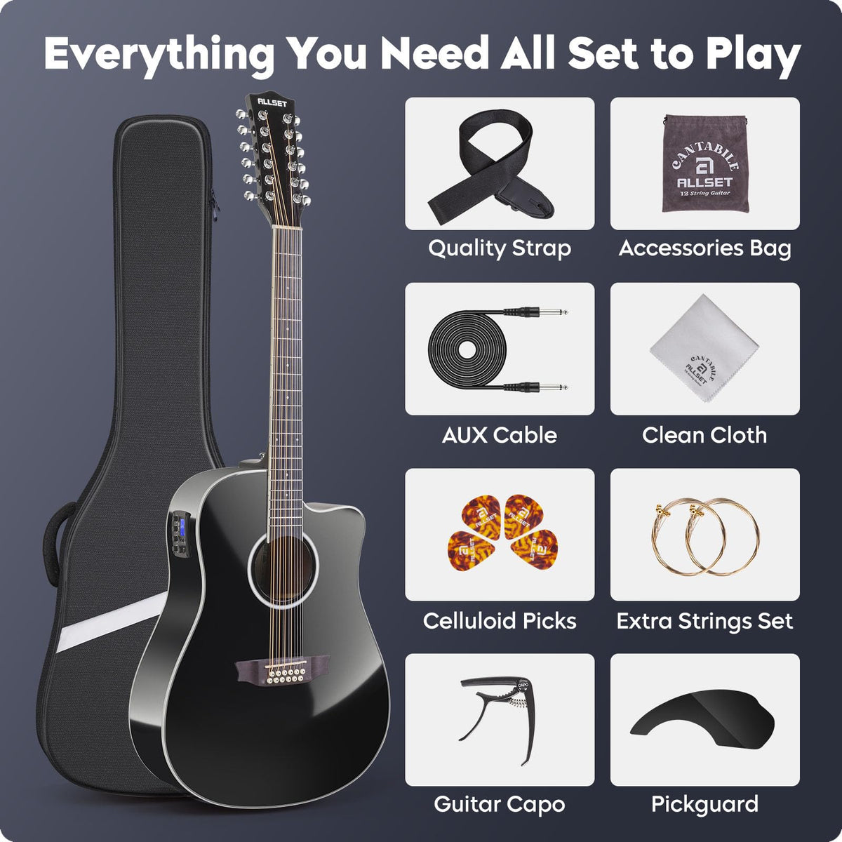 12 String Acoustic Electric Guitar F9949