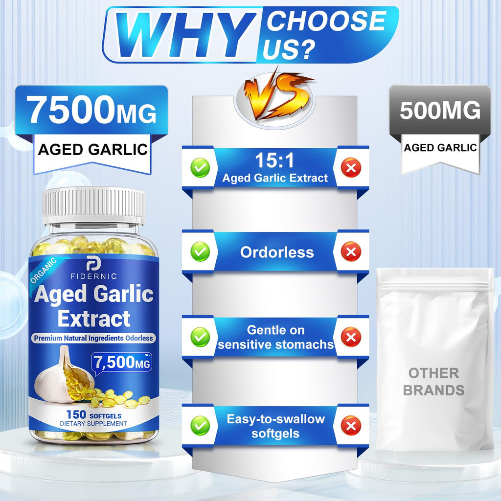 Odorless Organic Garlic Supplement 150 Softgels B3664