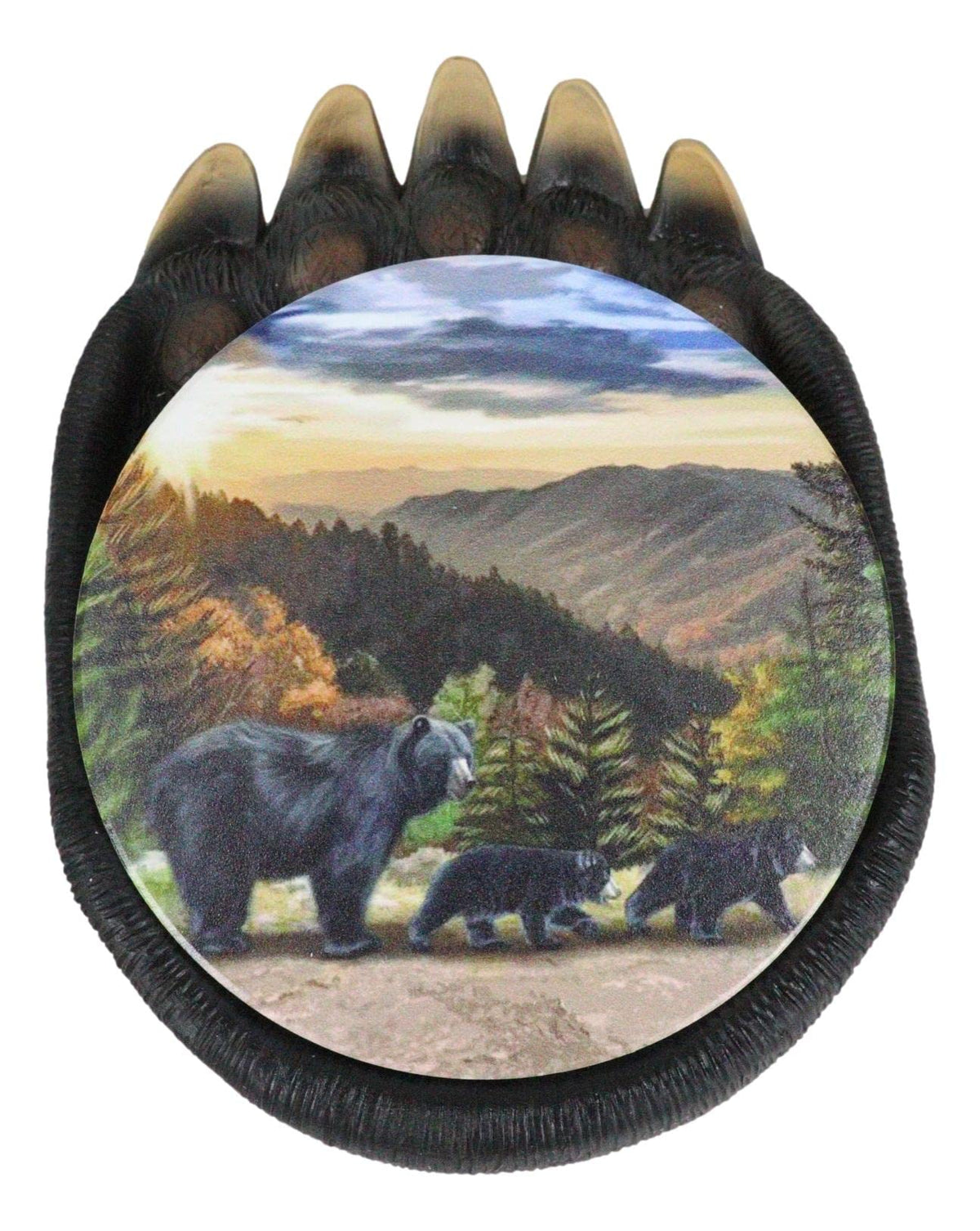 Black Bear Paw Coaster Set with 4 Coasters O158