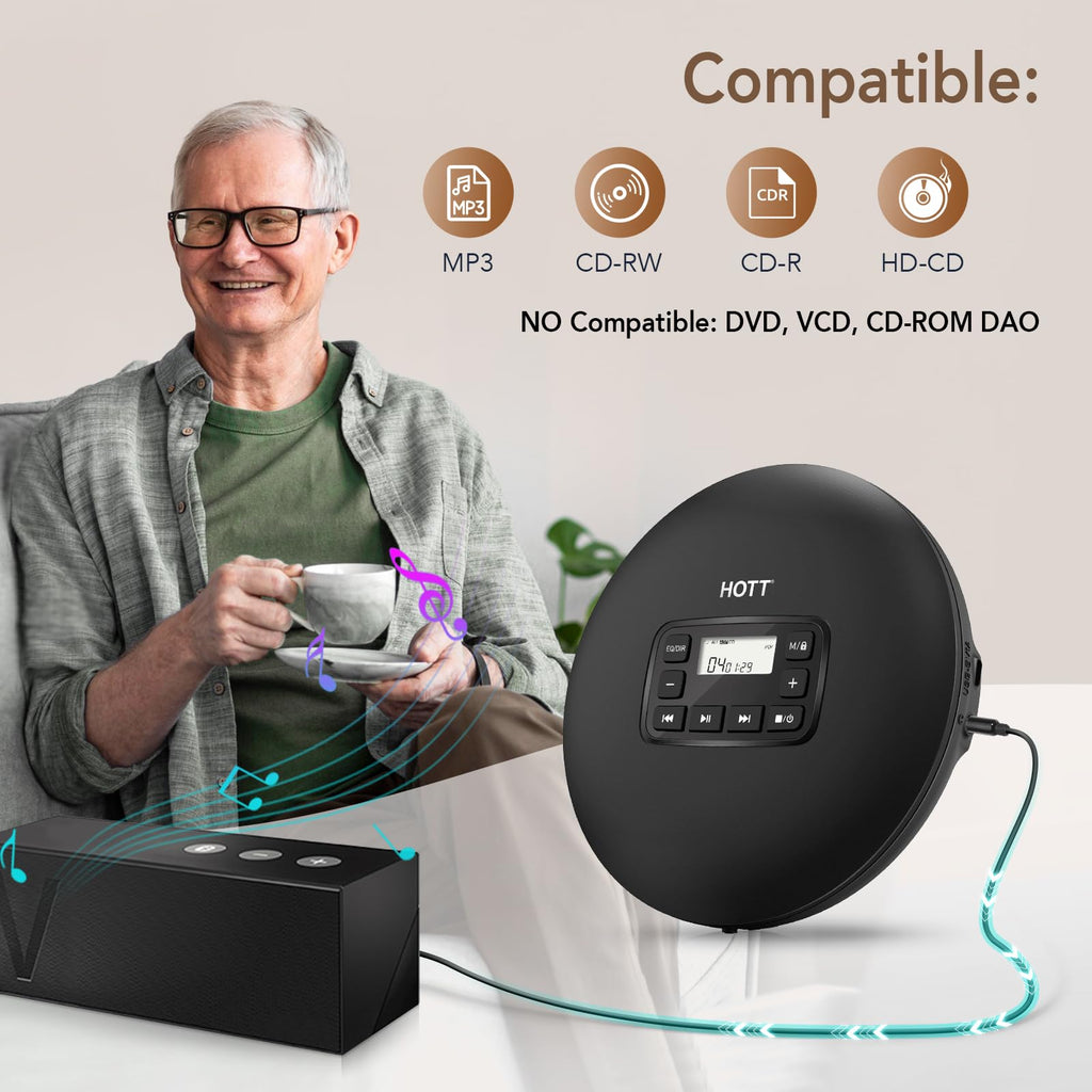 Portable CD Player with Anti-Skip Protection Q984