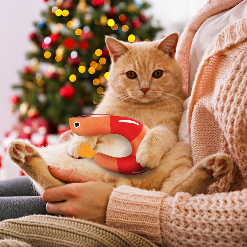 2 Pcs Catnip Plush Cat Toys with Bells V271210