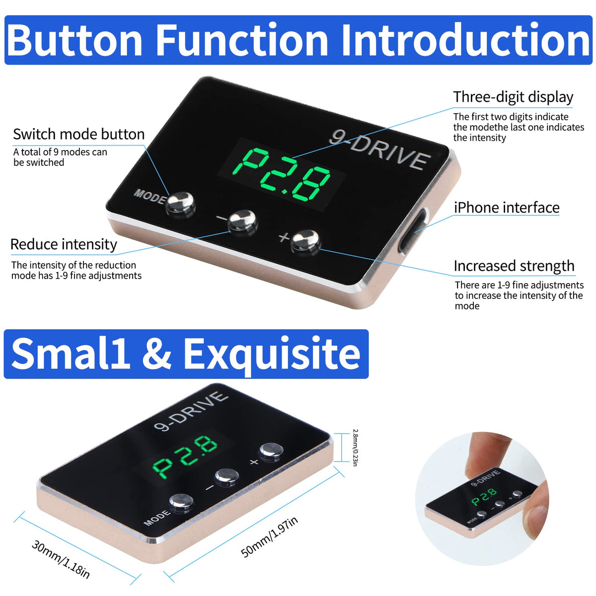 9 Drive 9-Mode Electronic Throttle Response Controller M12189