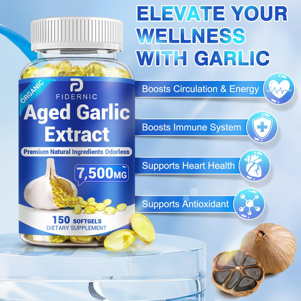 Odorless Organic Garlic Supplement 150 Softgels B3664