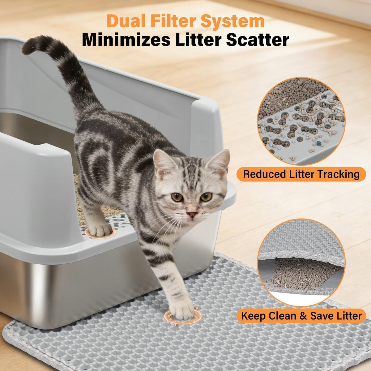 Stainless Steel Cat Litter Box N322282