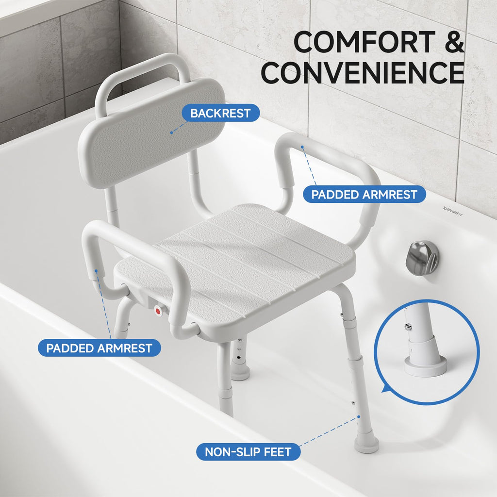 Swivel Shower Chair with Back and Arm V803270