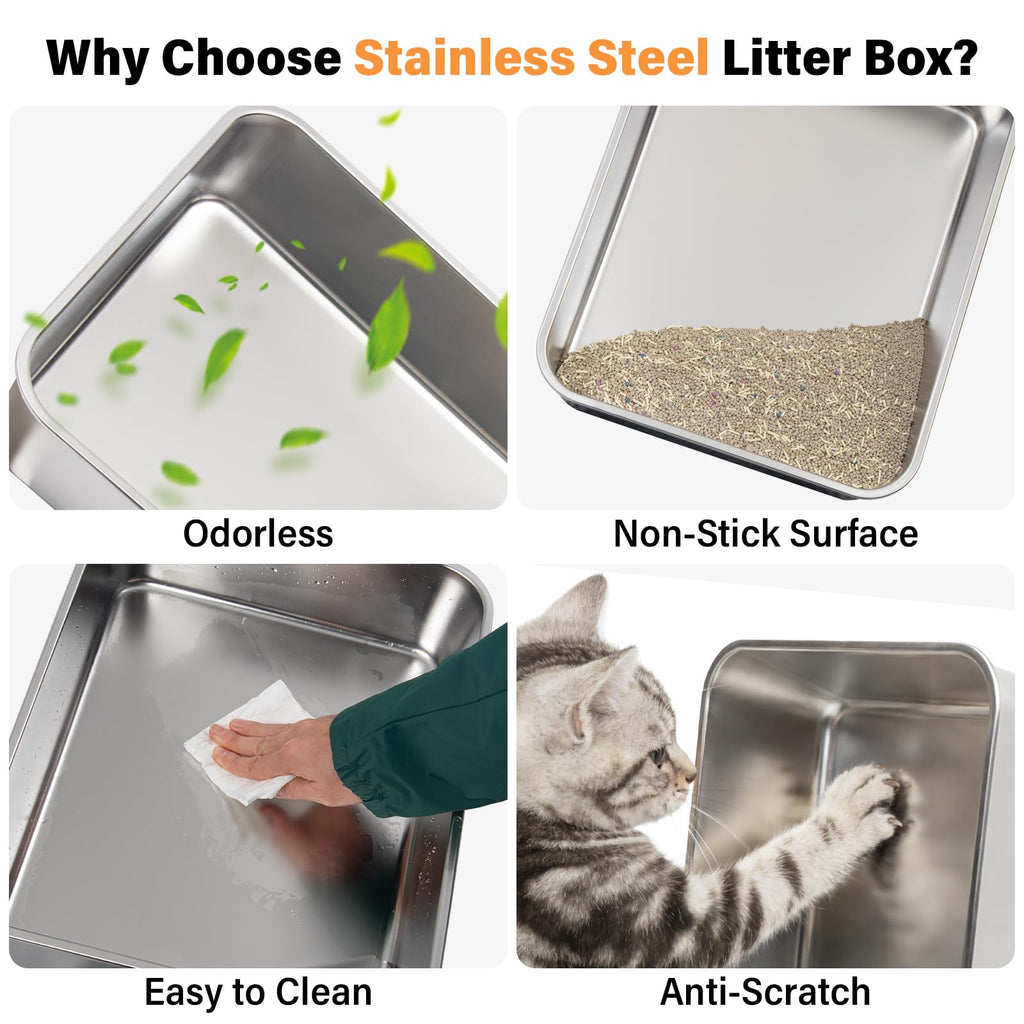 Stainless Steel Cat Litter Box N322282