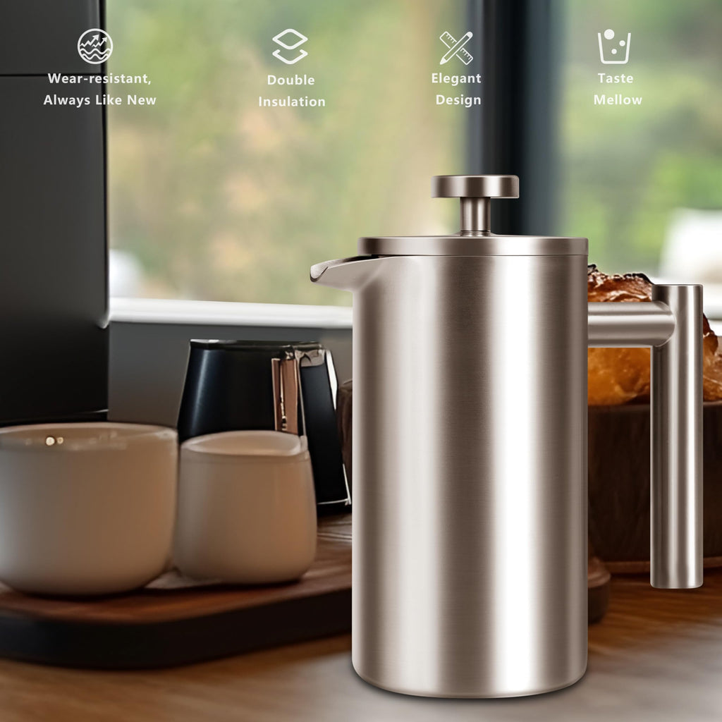 34 OZ Stainless Steel French Press I966090