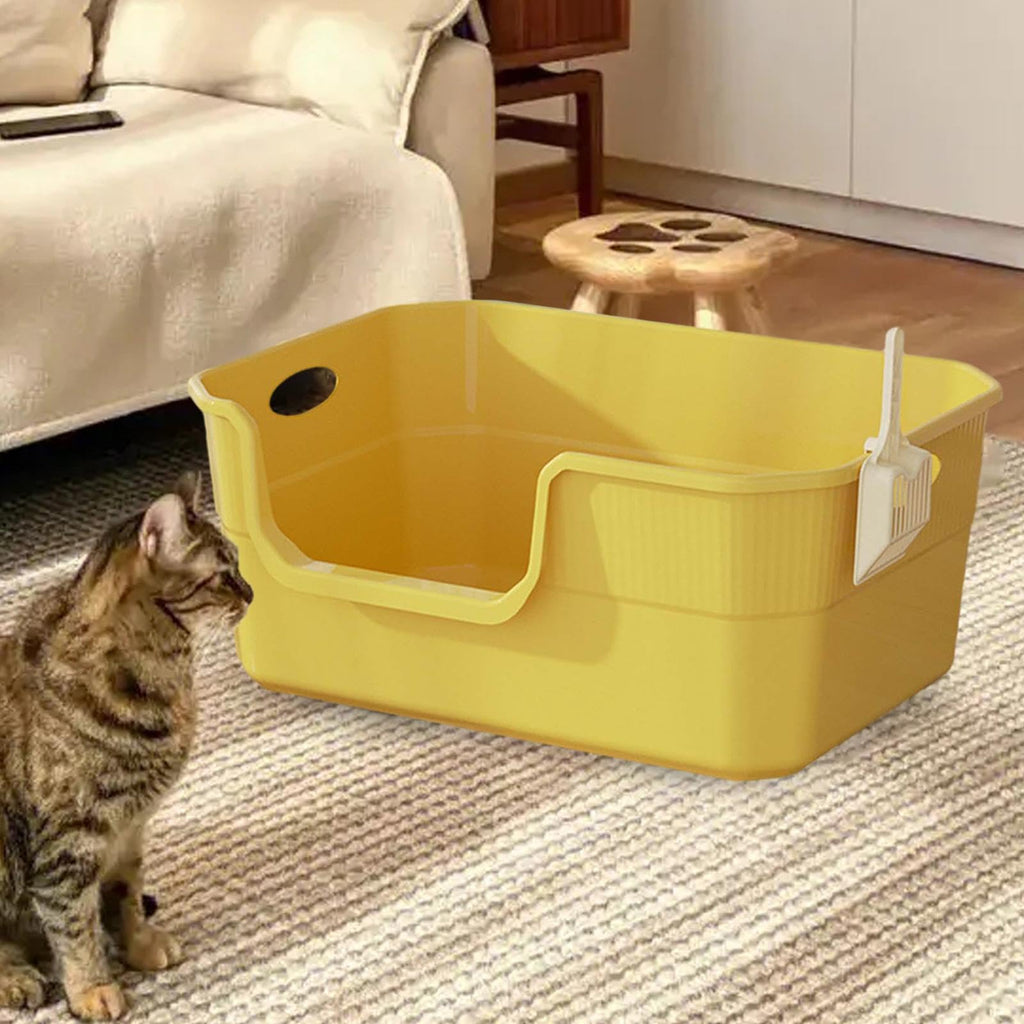 Open Top Cat Litter Tray with Frame PP V36606