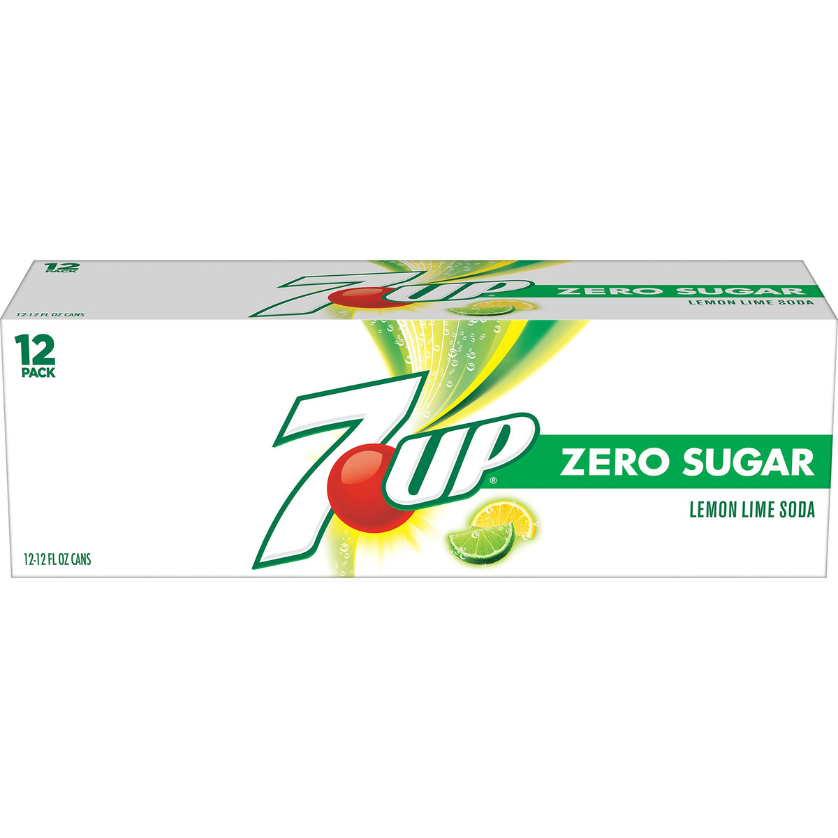 Zero Sugar 7-Up Soda, 12 Oz (Pack of 24) N287031