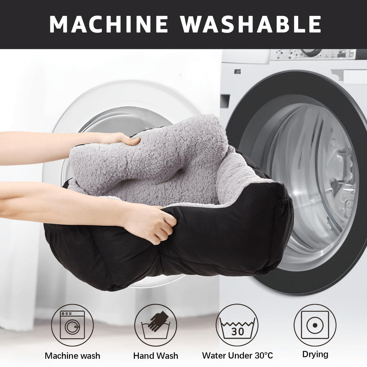 Washable Dog Car Seat with Storage Pockets V2455