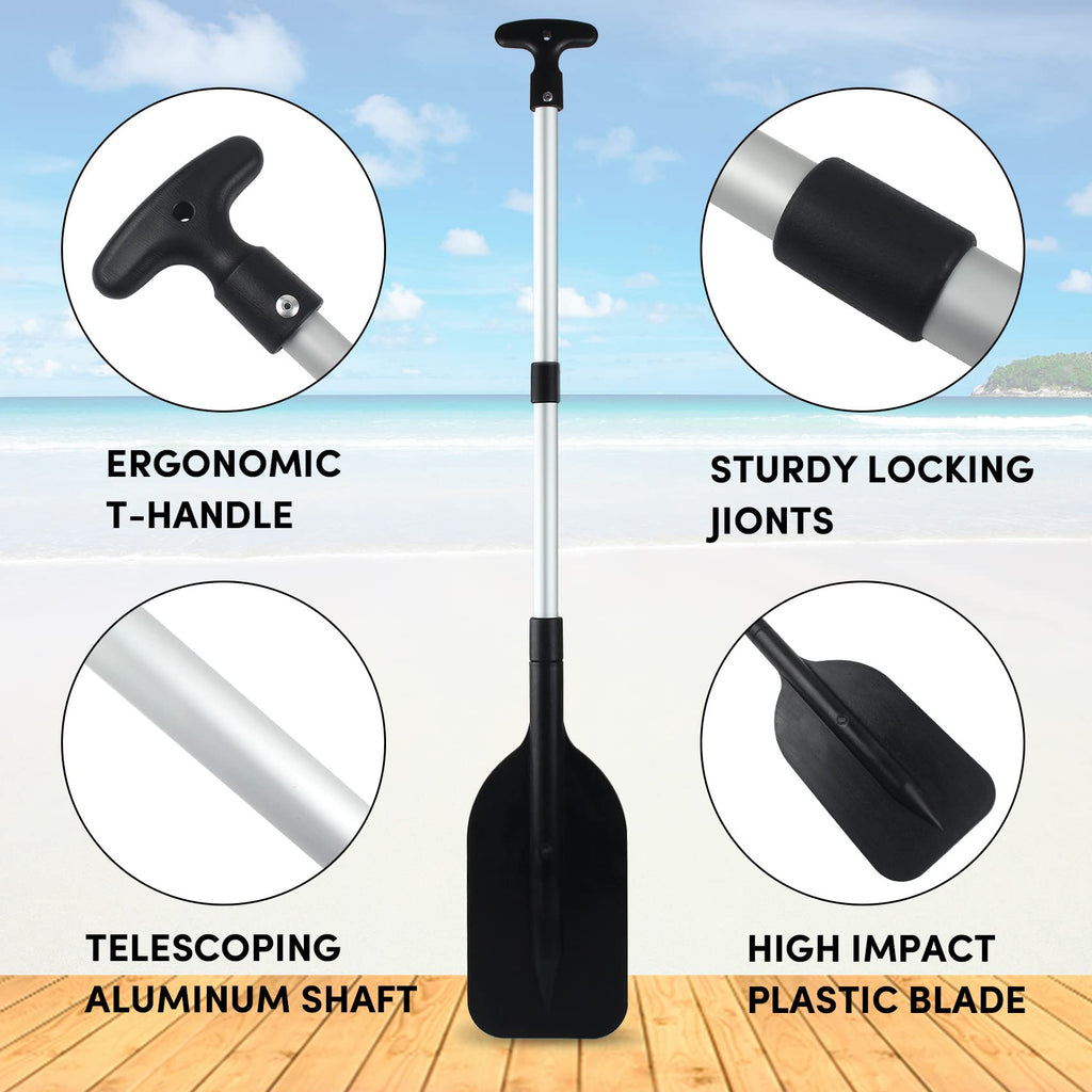 Telescoping Boat Paddle Collapsible Oar 2 Pack X74945