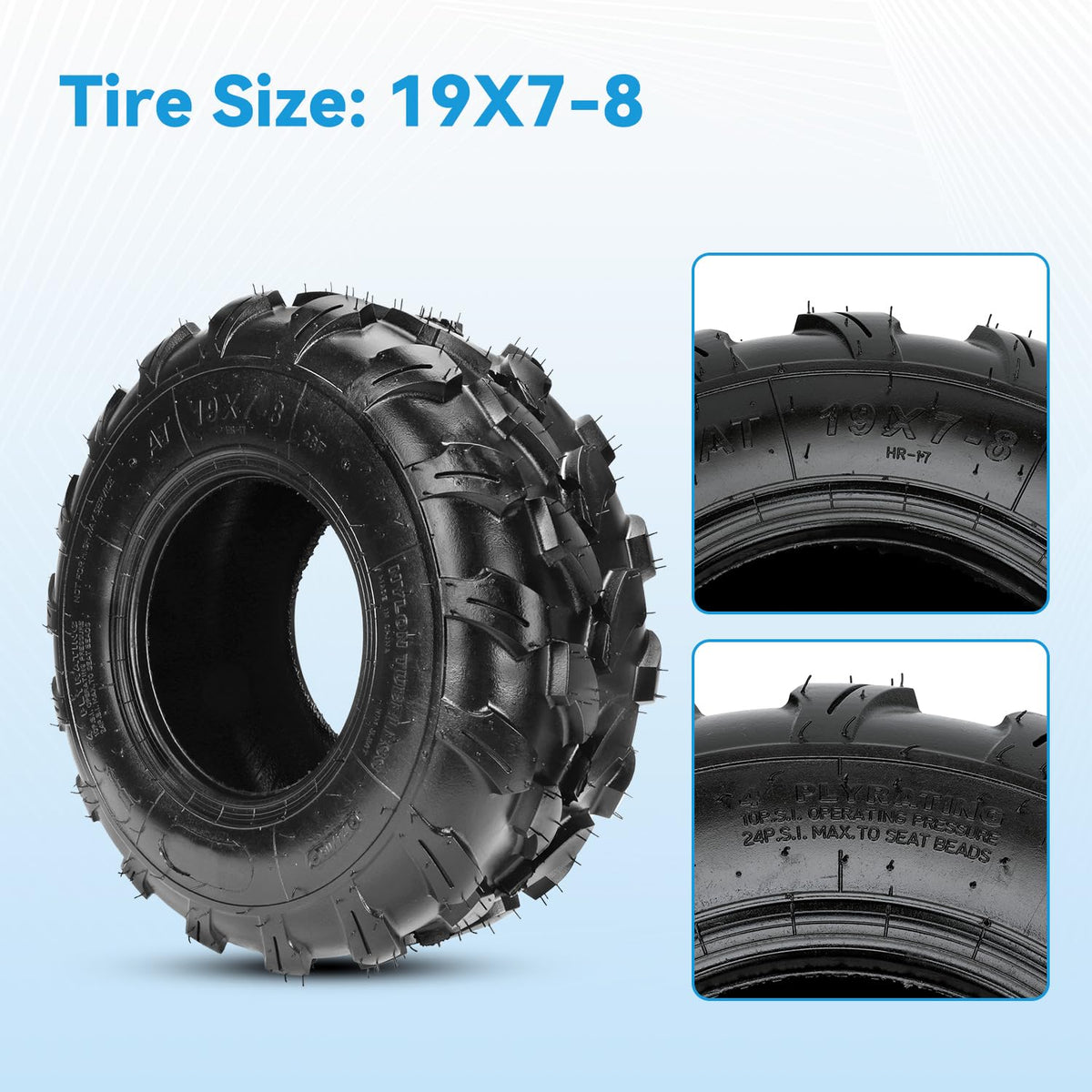19x7-8 Tubeless Tire S386
