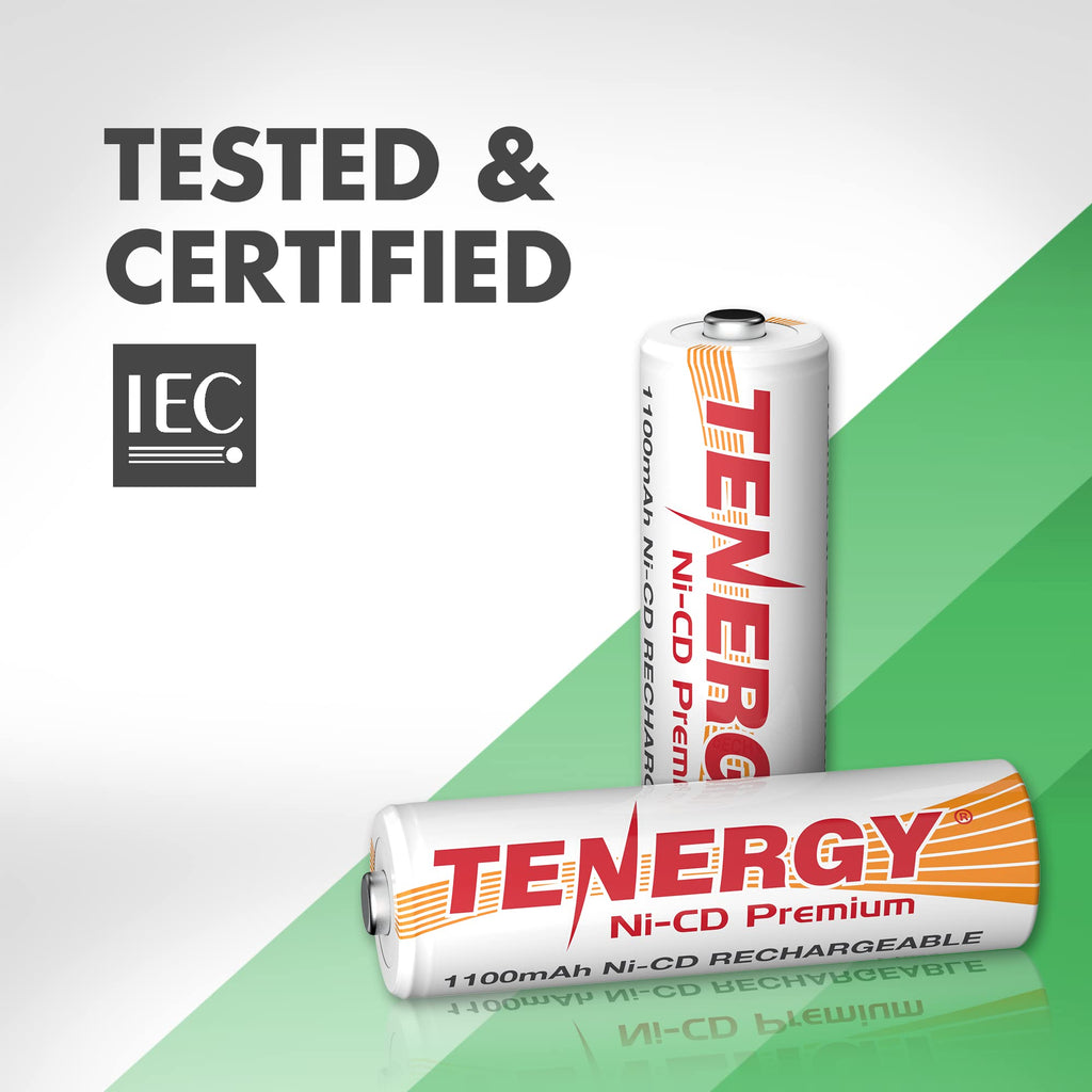 AA NiCd Rechargeable Batteries 1100mAh 1.2V 12 Count J436317