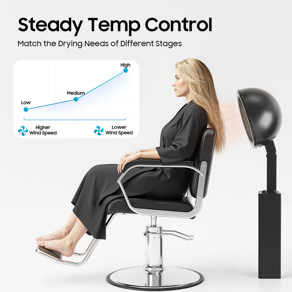 1200W Hooded Hair Dryer with Stand V605