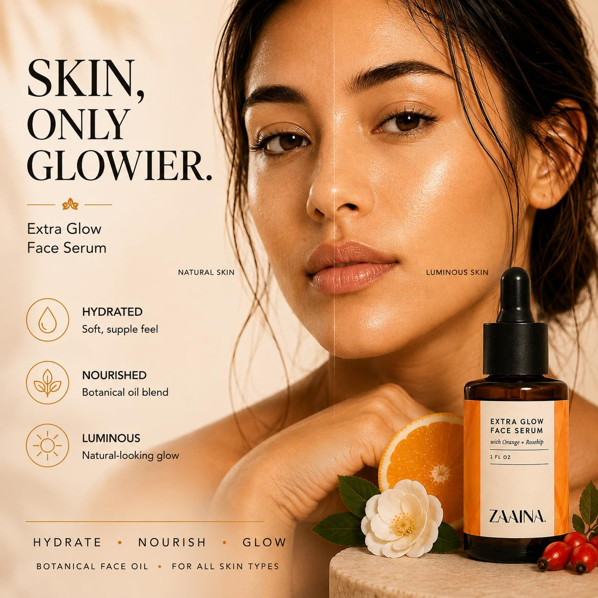 Extra Glow Face Oil Serum 1 oz U518227