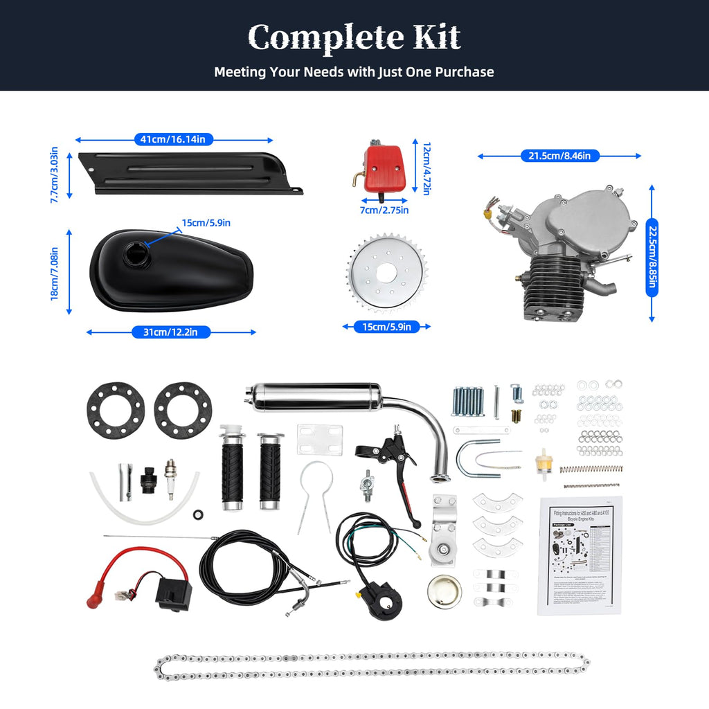 2-Stroke 100CC Bicycle Engine Kit Y1341