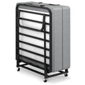 Folding Bed with Mattress on Wheels D402189