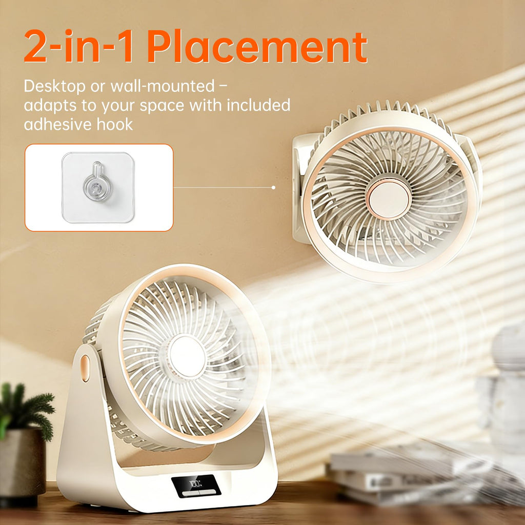 6.5 Inch 5-Speed Portable Desk Fan A131848