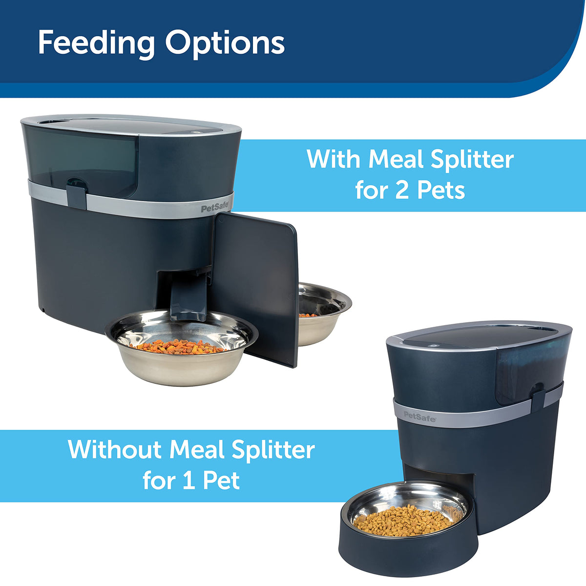 Automatic Pet Feeder with 2-Pet Meal Splitter Y323273