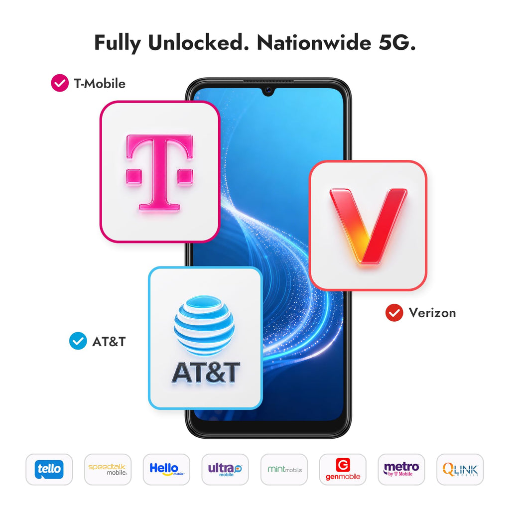 5G Unlocked Android Smartphone 128GB Black K569098