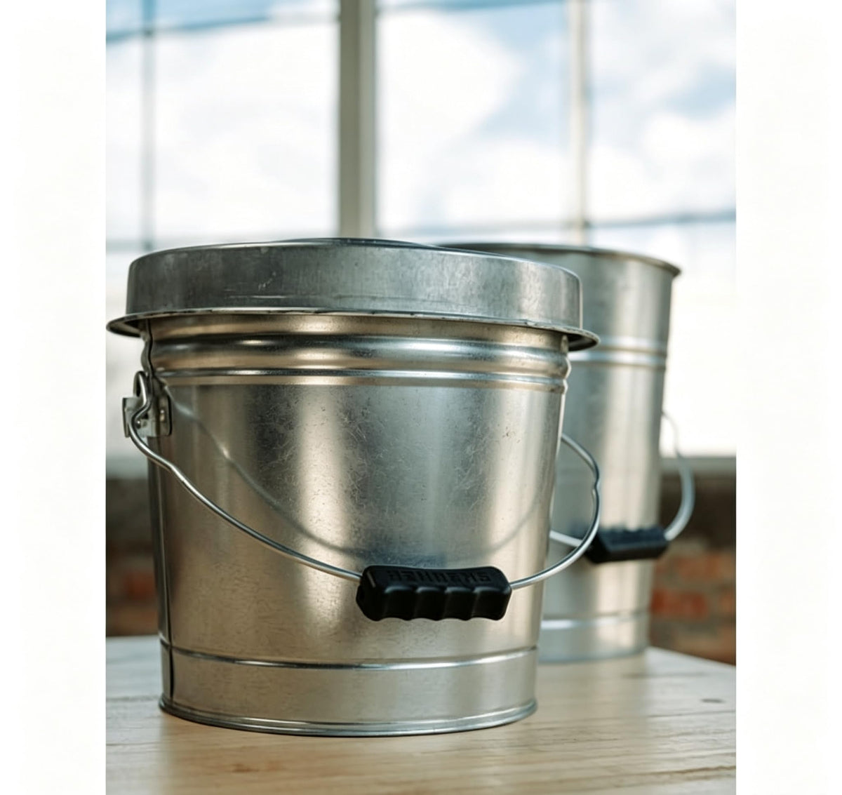 6-Gallon Galvanized Steel Storage Can X85053